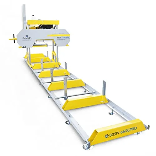 BAMATO Blockbandsäge BBSW-660GPRO – Leistungsstarkes Kleinsägewerk mit 6,6 kW Benzinmotor - Sägen: Hochleistungs-Bandsäge für Holz mit 6,6 kW Benzinmotor, ideal für professionelle Anwendungen. Robuste Bauweise und präzise Schnitte.