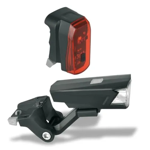 LED Fahrrad Licht Set - USB Scheinwerfer & Rücklicht - Fahrradbeleuchtung mit USB-Aufladung, wasserfest und ideal für sicheres Fahren bei Dunkelheit.