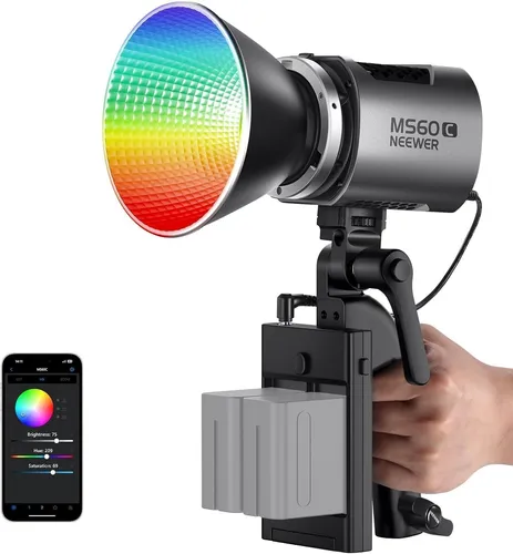 Neewer MS60C Dauerlicht LED Foto-Videolicht RGB 65 Watt