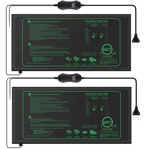 Mojimdo 50W Heizmatte Pflanzen mit Thermostat