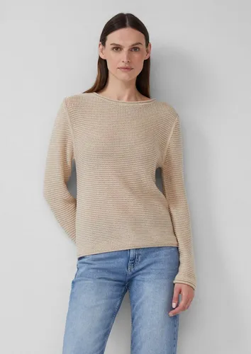 s.Oliver Damen Strickpullover 81W8 - Pullover für Damen mit Rundhalsausschnitt und langen Ärmeln, bietet bequemen Regular Fit und stilvolles Strickmuster für jeden Anlass.