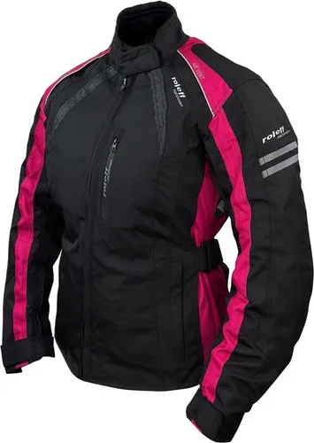 Roleff Damen Motorradjacke RO982 – Schwarz/Pink in pink von Roleff