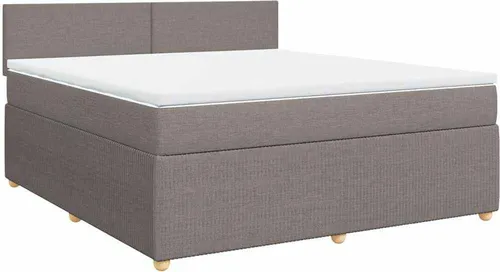 vidaXL Boxspringbett Taupe 180x200 cm mit Matratze - Hochwertiges Boxspringbett für erholsamen Schlaf! Die Taschenfederkernmatratze bietet individuellen Halt, während die atmungsaktive Matratzenauflage den Komfort erhöht und pflegeleicht ist.