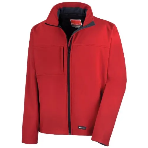 Result Herren Softshell-Jacke/Multifunktionsjacke, 3-lagig, wasserfest, atmungsaktiv (XL) (Rot)