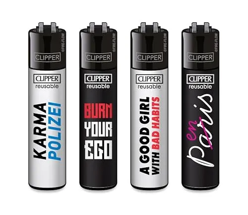 Clipper Feuerzeug 4er Set: (FFX Mix Slogan #1)