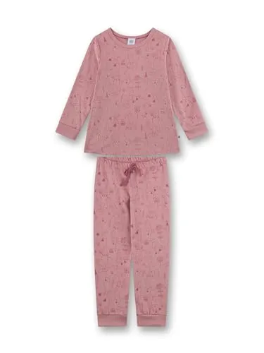 Sanetta Kinder Pyjama in Rosa, Größe 128 - Bequemer Sanetta Pyjama in Rosa für Kinder, aus 100% Bio-Baumwolle gefertigt. Der Rundhalsausschnitt und die langen Ärmel sorgen für hohen Tragekomfort. Ideal für entspannte Nächte!