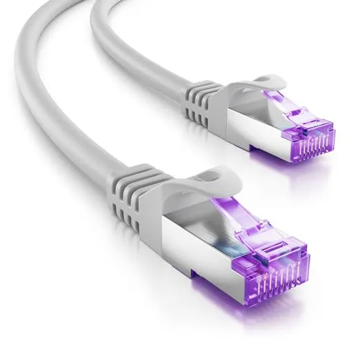 deleyCON 2m CAT7 Netzwerkkabel in grau von deleyCON
