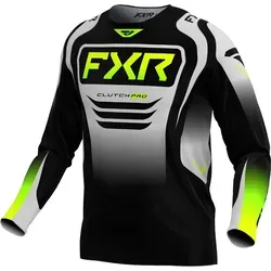 FXR Clutch Pro 2025 Motocross Jersey - schwarz-grün, Größe XL für Männer - Motocross-Jersey mit optimierter Passform und atmungsaktivem Polyester, ideal für maximale Bewegungsfreiheit und schnellen Feuchtigkeitstransport.