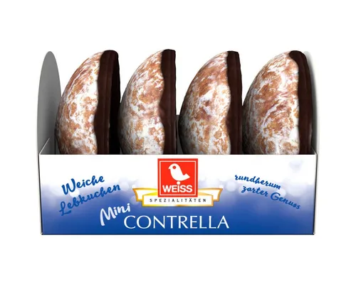 WEISS Mini Contrella Lebkuchen mit Schokoladen Genuss 50g