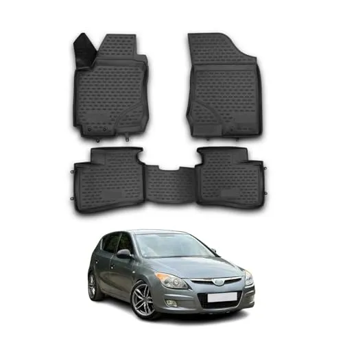 OMAC Auto-Fußmatten für Hyundai i30 2007-2012 - Fahrzeugspezifische 3D-Automatten, wasserfest und rutschfest, bieten optimalen Schutz und sind leicht zu reinigen – perfekt für den Innenraum Ihres Fahrzeugs.