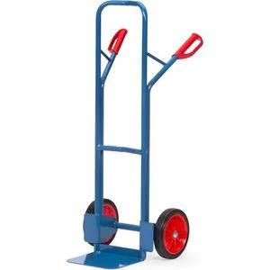 Fetra Sackkarre Stapelkarre B1325V - 300kg Tragkraft - Sackkarre mit Vollgummireifen, pannensicher und ideal für den schweren Transport. Robuste Stahlkonstruktion und austauschbare Schaufel für lange Haltbarkeit. Made in Germany!