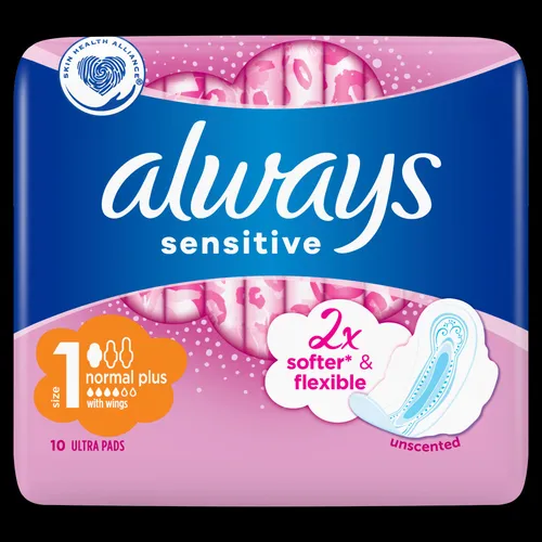 Always Ultra Sensitive Normal Plus (Größe 1) Wrappers, 10 von Always
