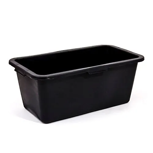 Black plastic mortar mixing box builders caste container 60 L by Prosperplast