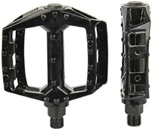FISCHER MTB/BMX Alu Pins Pedale, passend für alle Fahrrad-Typen, Schwarz
