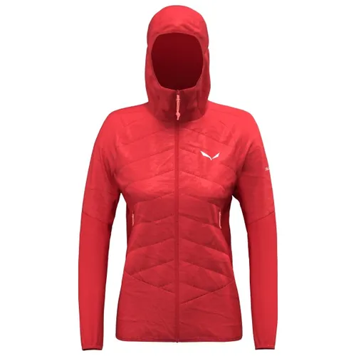 Salewa Damen Ortles Hyb TWR Jacke Größe S, rot - Kunstfaserjacke für Damen, wind- und wasserabweisend mit wärmender Tirol Wool Responsive Isolierung, ideal für Outdoor-Aktivitäten.