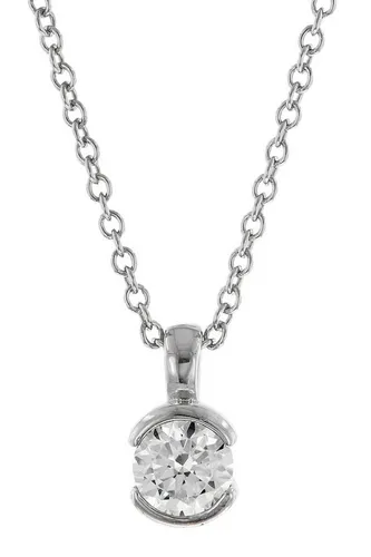 VIVENTY by Adler Damen-Silber Collier 925 mit Zirkonia - Elegantes Collier aus rhodiniertem 925 Sterlingsilber, 42 cm lang mit 3 cm Verlängerung, und funkelndem Zirkonia-Anhänger – ideal für jeden Anlass.