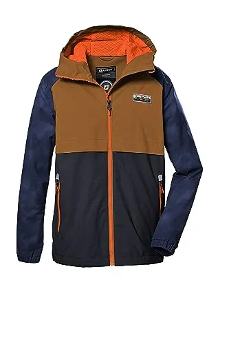 killtec Jungen Funktionsjacke KOS 280 BYS JCKT - Hochwertige Outdoorjacke für Jungen, 100% wasserdicht mit 10.000 mm Wassersäule, verstellbarer Kapuze und elastischen Ärmelbündchen – perfekt für jedes Abenteuer!