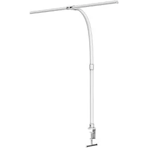 Luxula Schreibtischlampe LX700156 - dimmbar mit Tischklemme - Tischleuchte mit 800 Lumen und 24 W, 5-stufig dimmbar und einstellbare Lichtfarbe für optimale Ausleuchtung. Ideal für Home Office und kreative Arbeitsplätze.