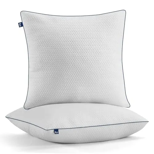 BedStory 80x80 Kopfkissen mit Verstellbarer Füllung | 1500g x2 Mikrofaser-Hotelkomfort | Oeko-TEX 100 Zertifiziert | Atmungsaktiv & maschinenwaschbar | Für Sofa+alle Schlafpositionen