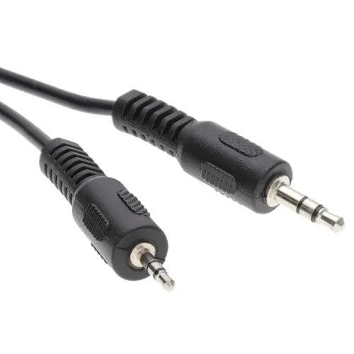 kenable 3,5 mm Stereo Klinkenstecker Stecker Zum 2,5 mm Stereo Audio Klinkenstecker Stecker Kabel 1,5 m [1.5 Meter/1,5m]