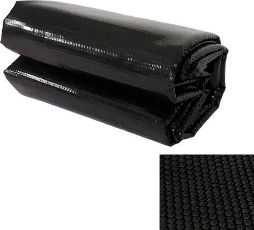 Pool-Abdeckung Solarplane 3x2m schwarz - Solarabdeckung mit 200 µm Stärke, reduziert Wasserverdunstung und schützt vor Verschmutzungen, ideal für warmes Poolwasser und UV-stabilisiert.