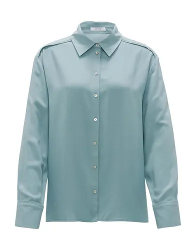 OPUS Langarmbluse Fuhla - Elegante Comfort Fit Hemdbluse - Blusen mit klassischem Hemdblusenkragen und langen Ärmeln, aus 100% Viskose für hohen Tragekomfort und stilvolle Eleganz im Büro.