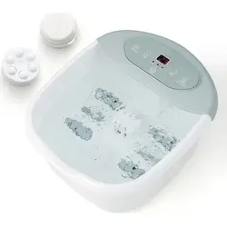 COSTWAY Elektrisches Fußsprudelbad mit Massagefunktion