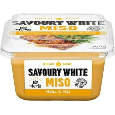 HIKARI MISO Savoury Weisse Miso Suppen-Paste 300g | HELL Misopaste | Miso Suppe