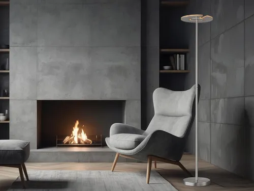 FISCHER & HONSEL Stehleuchte DENT 35x180 cm grau - Elegante Stehleuchte in Grau mit warmweißem Licht, perfekt für stimmungsvolle Beleuchtung im Wohnzimmer oder Arbeitsbereich.