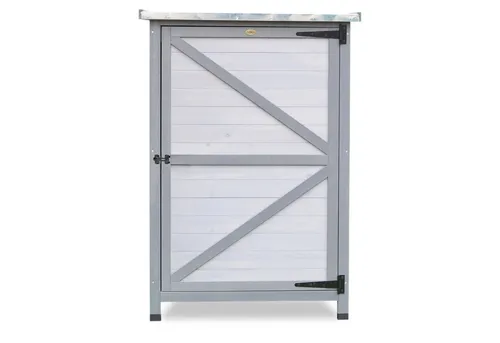 HABAU Flachdach Gartenschrank grau 3092