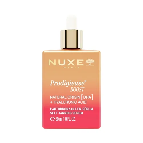 Nuxe Prodigieux Self-Tanning Boost Serum 30 ml - Arzneimittel für eine natürliche, sonnengeküsste Haut, mit feuchtigkeitsspendenden Eigenschaften für ein strahlendes Finish.