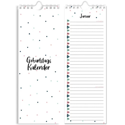 Friendly Fox Geburtstagskalender Jahresunabhängig, Ewiger Kalender Geburtstage