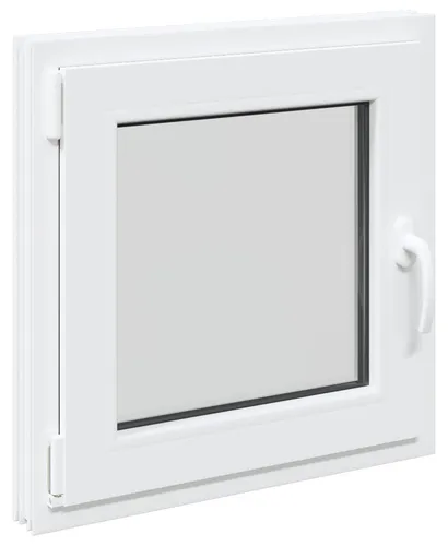 vidaXL Kellerfenster RISOR Weiß 50 x 50 cm aus PVC und Glas - Modernes Untergeschossfenster mit praktischem Kipp- und Drehmechanismus. Hergestellt aus langlebigem PVC und Glas, bringt es Licht in deinen Raum und ist pflegeleicht.