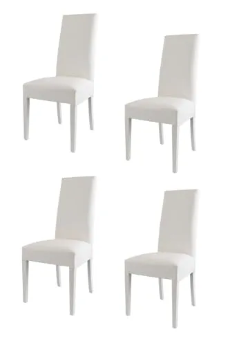 Tommychairs LUISA 4er Set Stühle in weiß von t m c s