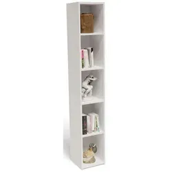 MATKAM Offenes Bücherregal 180 EX3 - Standregal mit stilvollem Design, robustem 18 mm Holz und einfacher Montage, ideal für Zuhause und Büro.