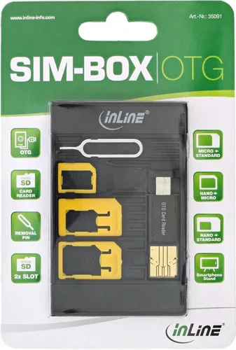 InLine SIM-BOX, Simkartenadapter und Zubehörbox