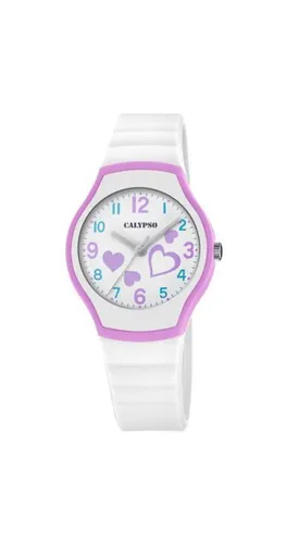 Calypso | analoge Kinderuhr Ø 31 weiß Quarz Kunststoff | K5806/1