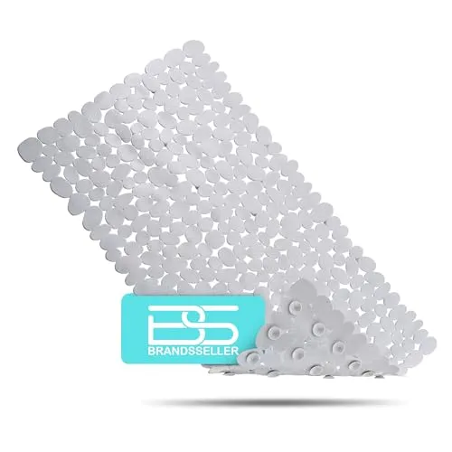 Brandsseller Badewanneneinlage 70x35 cm Badewannenmatte Duschmatte in Steinoptik Melange