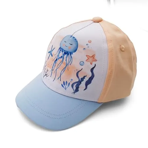 maximo MINI Girl-Cap Qualle Klettverschluß