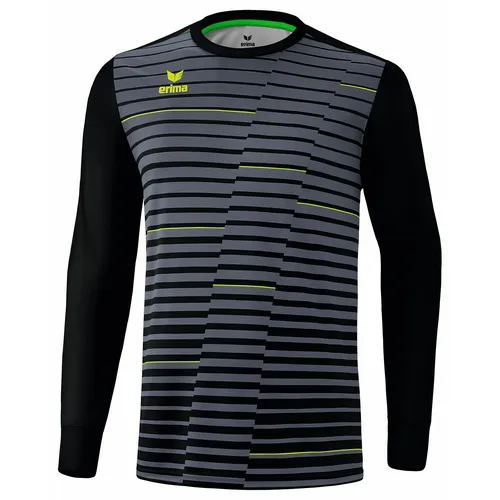 Erima Unisex Torwart Trikot Pro 2.0 – Schwarz/Slate Grey, S EU - Trikots für Torhüter mit perfektem Tragekomfort, schnelltrocknendem Material und Ellbogenpolstern für optimalen Aufprallschutz.