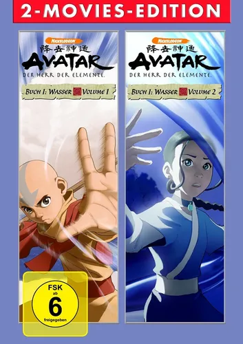 AVATAR - BUCH 1: WASSER VOL.1+VOL.2 2 DVD NEU