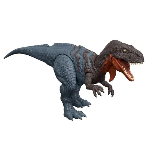 Jurassic World Saga Wild Roar: Abelisaurus von Mattel UK - Faszinierendes Spielzeug für Dinosaurier-Fans, fördert kreatives Spielen und Abenteuerlust, ideal für Kinder und Sammler.