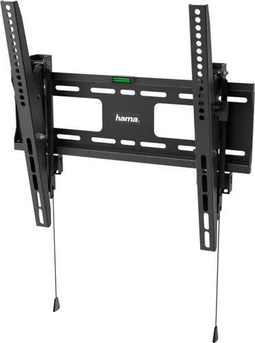 Hama TV Wandhalterung mit Diebstahlschutz, neigbar für 32-65 Zoll TVs - Robuste TV Wandhalterung für Flachbildschirme bis 50kg, neigbar um +10°/-5°, ideal für öffentliche Räume und mit 10 Jahren Garantie.
