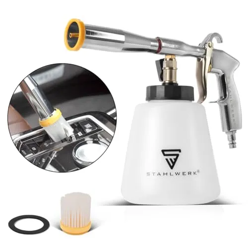 STAHLWERK Druckluft-Reinigungspistole RP-92 ST | Profi Druckluft Reiniger mit Tornado-Effekt - Kfz-Reinigungsmittel für eine effektive Reinigung von Oberflächen. Der Tornado-Effekt löst selbst hartnäckigen Schmutz mühelos und sorgt für ein sauberes Ergebnis.