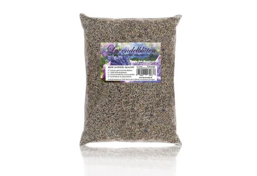 Bestlivings Lavendelbeutel getrockneteter Lavendel naturbelassen, Füllung: getrocknete Lavendelblüten, Lavendelblüten getrocknet 1 Liter (1 x 140gr) für zb. Potpourri uvm