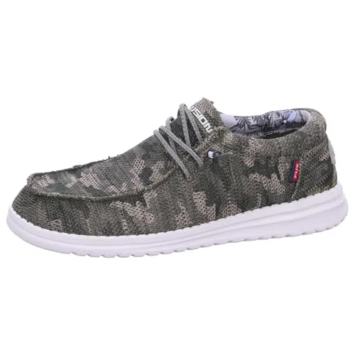 Fusion Jack Camouflage Herren-Slipper - Größe 43 - Federleichter, atmungsaktiver Slipper mit herausnehmbarem Korkfußbett und rutschhemmender Sohle für optimalen Tragekomfort – der perfekte Freizeitbegleiter!