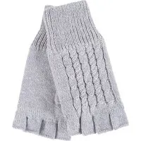 HEAT HOLDERS Damen Winter-Thermo-Fingerlose Handschuhe mit Zopfmuster