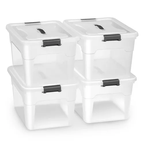 Juskys Aufbewahrungsbox mit Deckel von Juskys