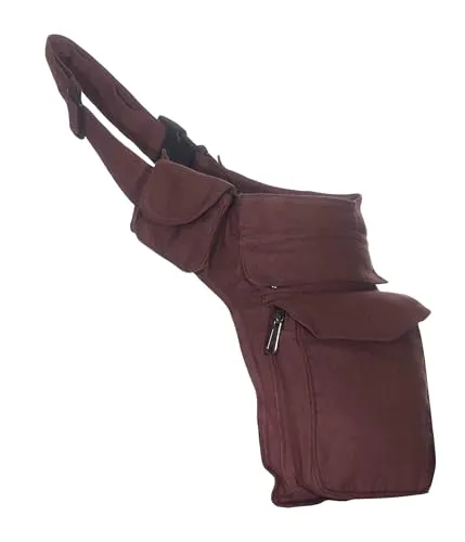 Kunst und Magie Goa Hippie Bauchtasche in braun von Kunst und Magie