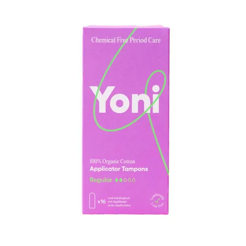 Bio Tampons normal mit Applikator ∙ 100 % Bio-Baumwolle ∙ ohne Plastik & Duftstoffe ∙ Yoni